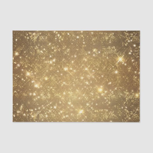 Shimmering Golden Glitter Tissuepapier (Voorkant)