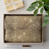 Shimmering Golden Glitter Tissuepapier (Geschenk)