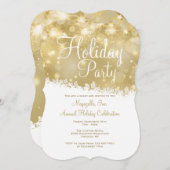 Shimmering Holiday Party Uitnodiging (Voorkant / Achterkant)