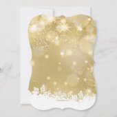 Shimmering Holiday Party Uitnodiging (Achterkant)