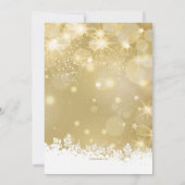 Shimmering Holiday Party Uitnodiging (Achterkant)