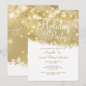 Shimmering Holiday Party Uitnodiging (Voorkant / Achterkant)
