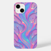 Shimmering Ink Splash Vibrant iPhone Case (Achterkant)