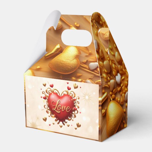 "Shimmering Love Spark" Bedankdoosjes (Achterkant)