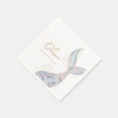 Shimmering Mermaid Tail Birthday Servet (Hoek)