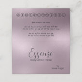 Shimmering Muted Paarse Modern Background Klantenkaartje (Buitenkant ongevouwen)