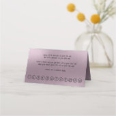 Shimmering Muted Paarse Modern Background Klantenkaartje (Achterkant)