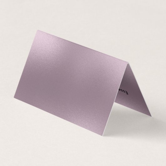 Shimmering Muted Paarse Modern Background Visitekaartje (Achterkant)