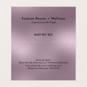 Shimmering Muted Paarse Modern Background Visitekaartje (Binnenkant ongevouwen)