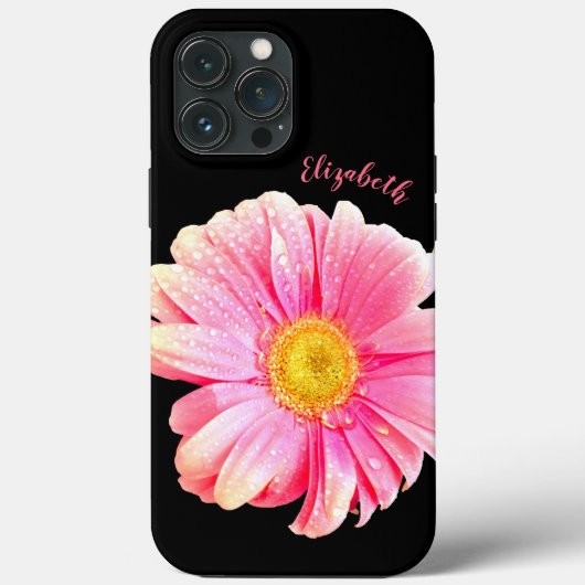 Shimmering Natte Roze Gerber Daisy Case-Mate iPhone Case (Achterkant)