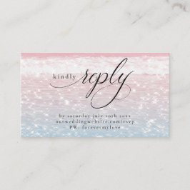 Shimmering Ocean Waters RSVP Visitekaartje