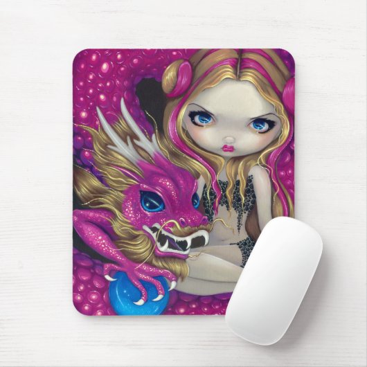 "Shimmering Pink Dragon" Mousepad Muismat (Met muis)