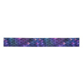 Shimmering Purple Ombre & Glitter Dragon Scales Satijnen Lint (Voorkant)