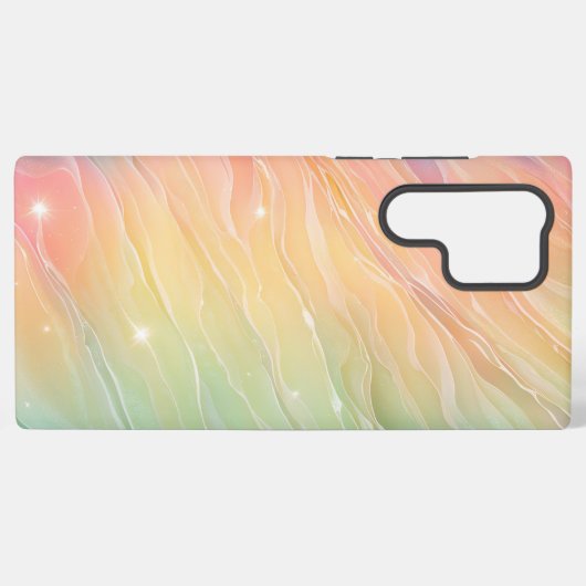 Shimmering Rainbow Aurora Gradient Phone Case Samsung Galaxy Hoesje (Achterkant horizontaal)