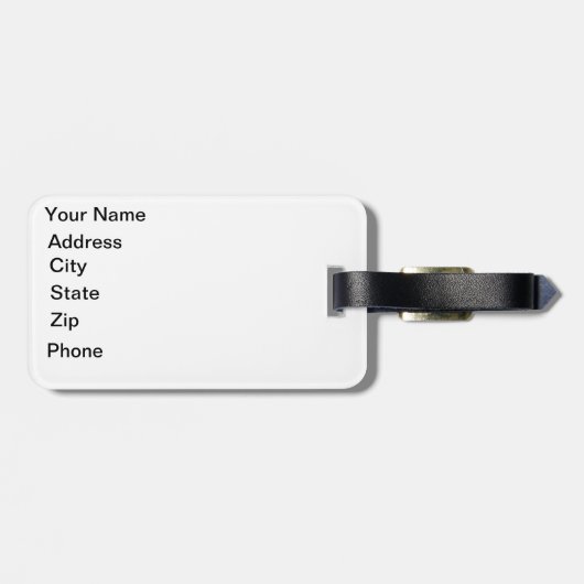 Shimmering Salmon Bagagelabel (Achterkant horizontaal)