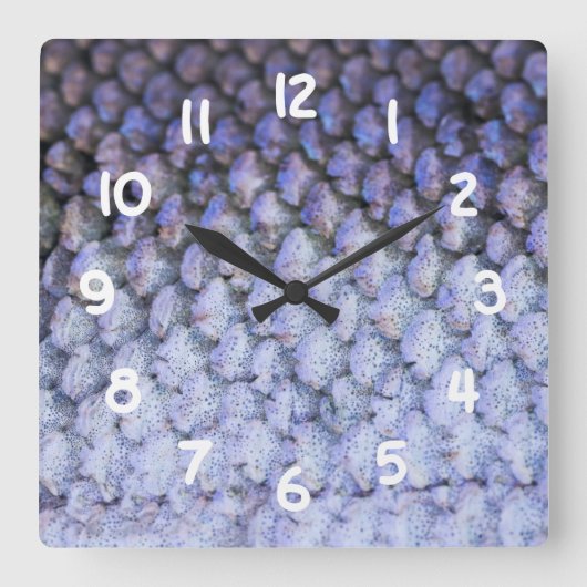 Shimmering Salmon Vierkante Klok (Voorkant)