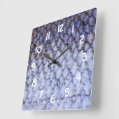 Shimmering Salmon Vierkante Klok (Hoek)