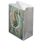Shimmering Seahorse Sanctuary Medium Cadeauzakje (Achterkant Gekanteld)