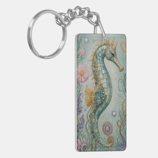 Shimmering Seahorse Sanctuary Sleutelhanger (Voorkant Links)