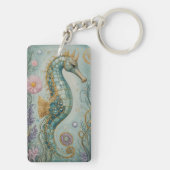 Shimmering Seahorse Sanctuary Sleutelhanger (achterkant)