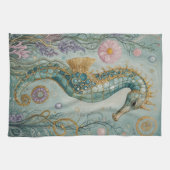 Shimmering Seahorse Sanctuary Theedoek (Horizontaal)