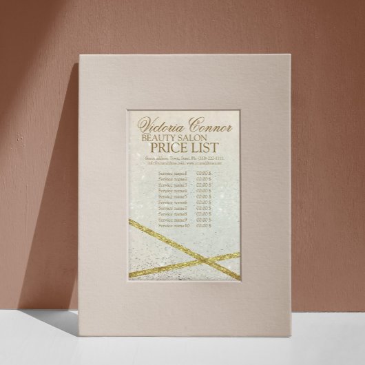 Shimmering Star Dust Luxury Price List Flyer