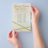 Shimmering Star Dust Luxury Price List Flyer (Hand)