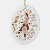 Shimmering Starburst-Ornament Keramisch Ornament (Rechts)