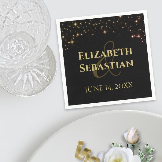 Shimmering Stars Wedding Napkins Servet