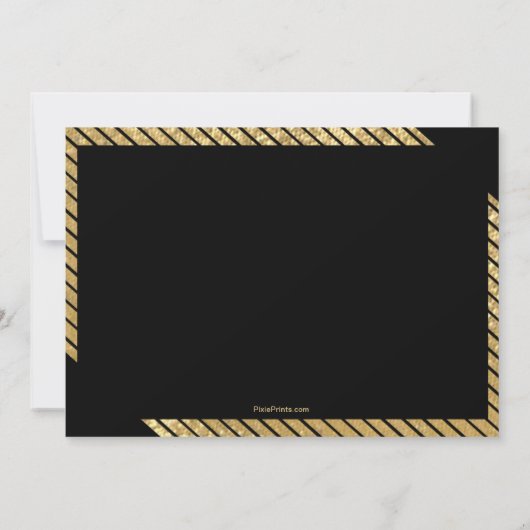 Shimmering Stripes Fotouitnodiging Kaart (Achterkant)