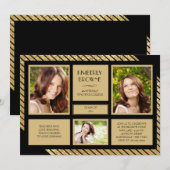 Shimmering Stripes Fotouitnodiging Kaart (Voorkant / Achterkant)