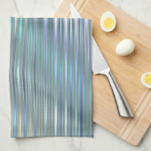 Shimmering Stripes - Meerkleurig Abstract patroon Theedoek (Quarter Fold)