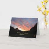 Shimmering Summer Sunrise Inspirerend Kaart (Gele Bloem)