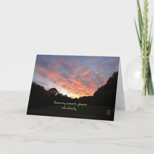 Shimmering Summer Sunrise Inspirerend Kaart (Voorkant)