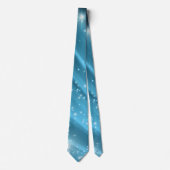 Shimmering Teal Nebula Effect Neck Tie Stropdas (Voorkant)