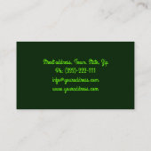 Shimmering Teeth Smile Tandheelkundige Verzorging  Visitekaartje (Achterkant)