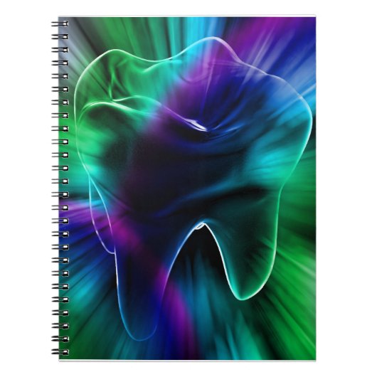 Shimmering Tooth Design Tandarts Notitieboek (Voorkant)
