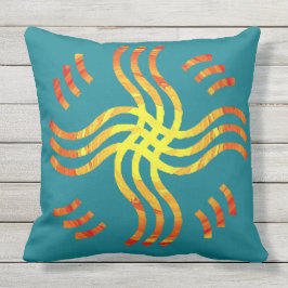 Shimmering Tribal Sun Buitenkussen