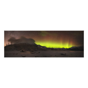 Shimmering Wall Aurora Foto Afdruk