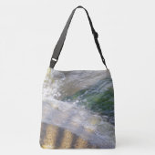 Shimmering Water on Rocks Tote Crossbody Tas (Achterkant)