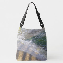 Shimmering Water on Rocks Tote Crossbody Tas