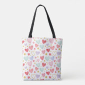 Shimmering Watercolor Sweethearts Tote Bag (Achterkant)