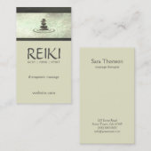 Shimmering Zen Stones Reiki Massagetherapeut Visitekaartje (Voorkant / Achterkant)