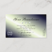 Shimmery Blue Black Sparking Diamonds met Logo Visitekaartje (Achterkant)