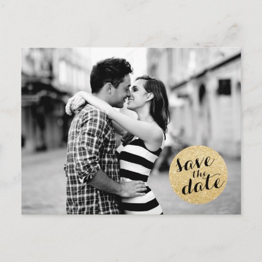 SHIMMERY CIRCLE | BEWAREN VAN DE DATUM VAN AANKOND AANKONDIGINGSKAART (Voorkant)