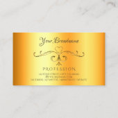 Shimmery Corners Initialen Luminous Oranje Visitekaartje (Achterkant)