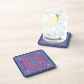 Shimmery Diamond Pattern Bier Onderzetter (Rechterzijde)