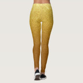 Shimmery Gold Glitter Leggings (Achterkant)