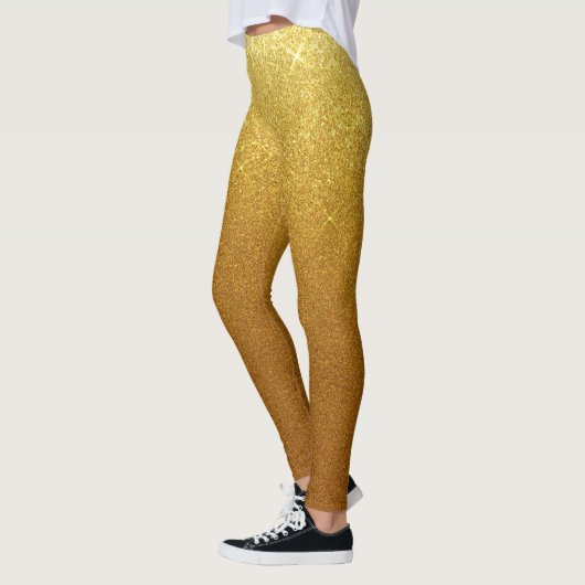 Shimmery Gold Glitter Leggings (Links)