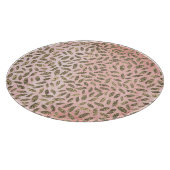 Shimmery Gold Leaves op Roze Hout Snijplank (Hoek)